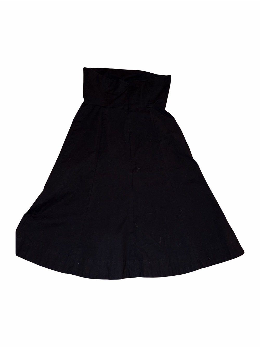 GapStretch Gap Black Strapless Midi Dress